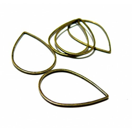Ps1161687 pax 25 connecteurs anneaux gouttes 25mm couleur bronze