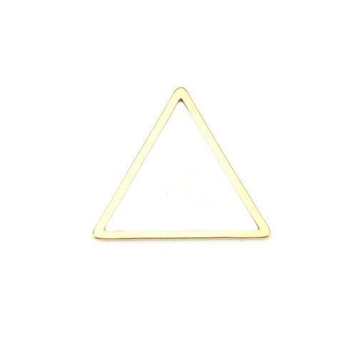 Ps110201140 pax 5 pendentifs connecteurs triangle 18 mm doré en acier inoxydable 304 pour bijoux raffinés
