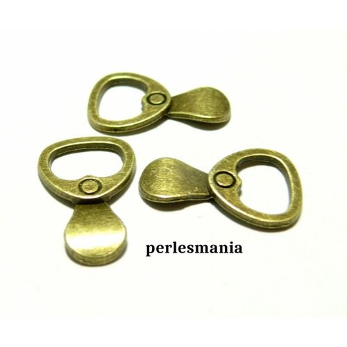40 pendentifs capsules métal couleur bronze ref 2d4448
