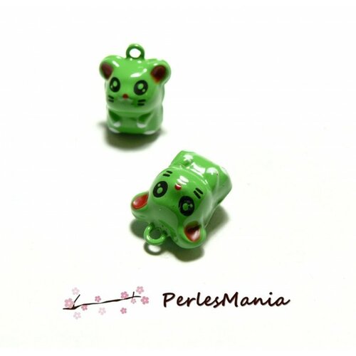Lot 5 pieces figurine grelots petits monstre vert h 3041