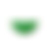 Ps110140793 pax 5 sequins médaillons résine style émaillés biface demi cercle vert 18 par 8mm