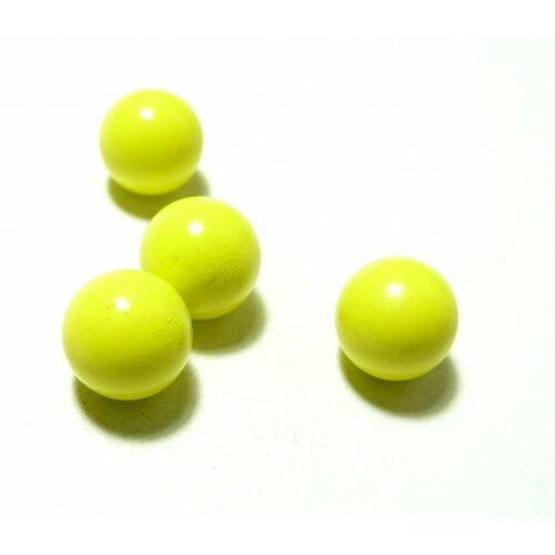 H1111404 pax 1 perle sonore 14mm jaune pour création bola de grossesse