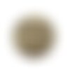 Ps110131788 pax 5 pendentifs breloques stardust ronde 20mm géométrique cuivre coloris doré