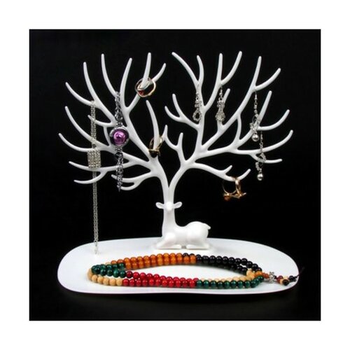 S11393586 pax 1 presentoir bijoux original arbre cerf blanc 25cm