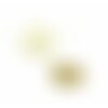 K1911024 pax 1 pendentif géométrique astres 13mm en acier inoxydable coloris doré pour bijoux raffinés