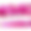 H589 1 fil de 45 perles agate craquelé 8mm effet givre rose fuschia couleur 10
