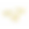 H1117620g pax 10 pendentifs breloques coeur 14mm en acier inoxydable 304 coloris doré