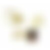 Bn1126902g pax 10 pièces boucle d'oreille dormeuse plateau lisse 10mm metal couleur doré