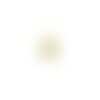 S11694602 pax 2 etoiles, galaxie avec rhinestone vert cuivre coloris doré