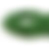 H166802a lot 1 fil d'environ 70 perles à facettes rondes en verre 8mm vert foret