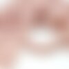 H6xs22bis lot 1 fil d'environ 69 perles jade mashan rose pale 6mm