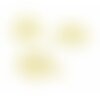 Hf16213g pax 10 pendentifs etoile 12.5 mm en acier inoxydable coloris doré pour bijoux raffinés