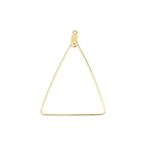 Ps110254655 pax 4 pendentifs anneaux connecteur forme triangle 49mm acier inoxydable 304 couleur doré