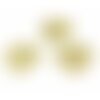 Ae1111507 lot de 4 estampes pendentif connecteur filigrane feuille monstera 18mm coloris doré