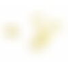 H1155734g pax 10 pendentifs, breloques ovale 7 par 5mm en acier inoxydable 304 coloris doré pour bijoux raffinés