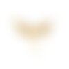 Ps110257527 pax 2 pendentifs libellule 19mm en acier inoxydable 304 coloris doré pour bijoux raffinés