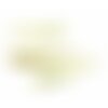 Ps11711866 pax 4 pendentifs style plume, feuille stylisée bohème 39mm métal couleur doré perle turquoise