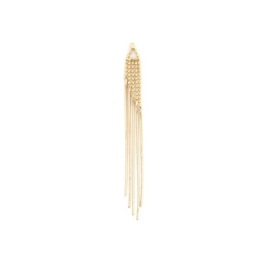 Ps11124163 pax 1 pendentif - passementière 8,5 cm - cuivre - plaqué or 18kt