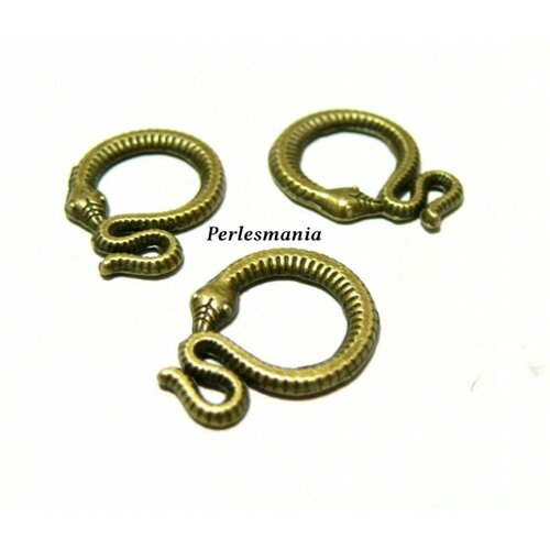 Offre speciale 40 pendentifs breloque bronze serpent 2y2904