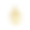 Ps11711601 pax 5 pendentifs - breloque - arbre dans goutte 32 par 21 mm - metal coloris doré