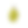 Ps11659944 pax 2 pendentifs - grappe de raisin vert translucide - 18 par 11mm - avec attache coloris doré