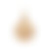 Ps110260016 pax 1 pendentif cage bola pour perle boule bola grossesse 14mm métal coloris doré