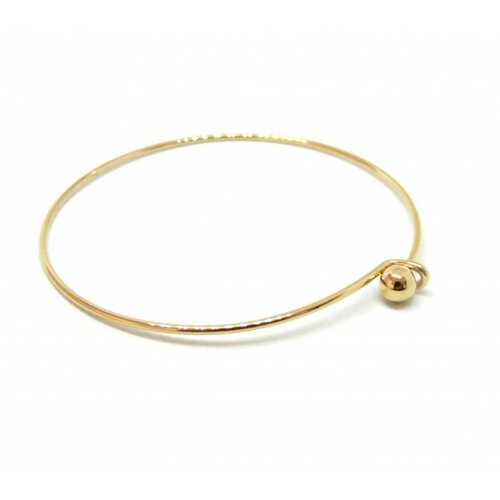 Bu11190927163459 pax: 1 support de bracelet jonc avec bille en acier inoxydable 304 couleur doré