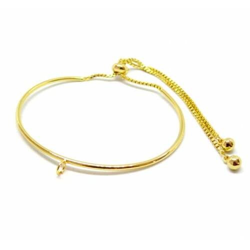 Ps110260087 pax 1 bracelet jonc - réglable avec une attache - bracelet intercalaire - cuivre coloris dore
