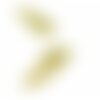 Kola1219 pax 1 pendentif ailes de libellule ajourée 25 mm en acier inoxydable coloris doré pour bijoux raffinés