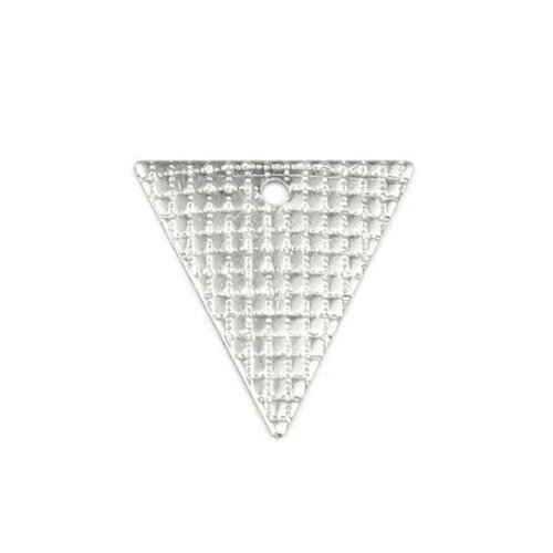 S110260293 pax10 pendentifs breloques triangle strié 14 mm en acier inoxydable 304 pour bijoux raffinés