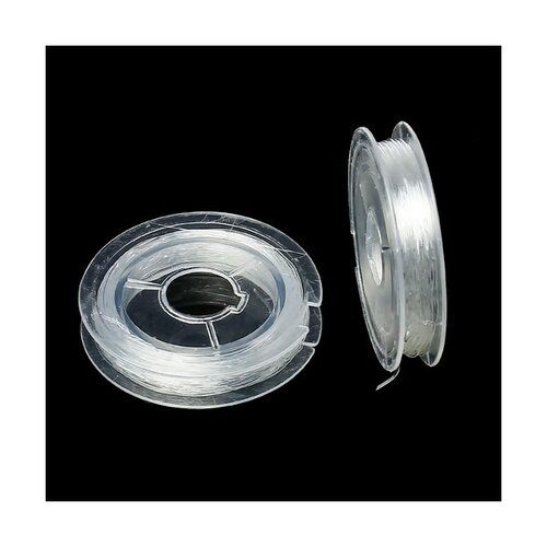 Ps1164038 pax 5 bobines d'environ 10m de fil elastique cristal 0.4mm transparent