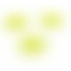 Ae112177 lot de 4 pendentifs filigrane fleur de sakura 17 mm coloris jaune