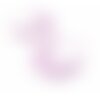 Ae114993 lot de 2 pendentifs filigrane, multifleurs dans cercle 32 par 34 mm laiton coloris rose lilas