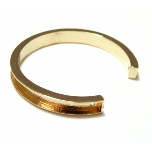 S11114565 pax 1 support bracelet jonc manchette pour cordon en 5.5mm couleur or clair