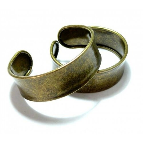 Bn1131368b pax 1 support bracelet jonc manchette pour cordon plat 22mm laiton coloris bronze