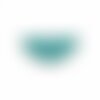 Ps110238225 pax 5 sequins médaillons résine style émaillés biface demi cercle vert canard 18 par 8mm