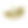 S11760658 pax 1 pendentif feuille ginkgo biloba 31mm acier inoxydable coloris doré