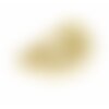 S11760794 pax 1 pendentif demi cercle art déco 29mm acier inoxydable coloris doré