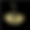 S11760656 pax 1 pendentif feuille ginkgo biloba 26mm acier inoxydable coloris doré