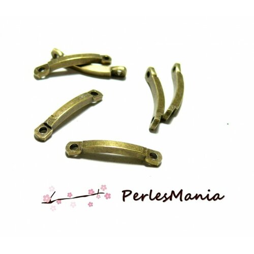 Ps1177585 pax 25 pendentifs connecteur tige 21mm metal couleur bronze