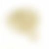H11s079107 pax 2 pendentifs forme coeur dentelle 42 mm, acier inoxydable coloris doré