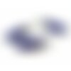 Bu11151110163149 pax 1 pendentif pendule, lapis lazuli yoga healing 41mm, métal coloris argent