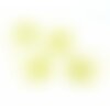 Ae1112363 lot de 4 estampes - pendentif filigrane goutte - vague - japonisant 20 par 15mm - coloris jaune