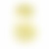 Hd52202g pax 4 estampes pendentif filigrane mandala 20 mm  laiton coloris doré pour bijoux raffinés