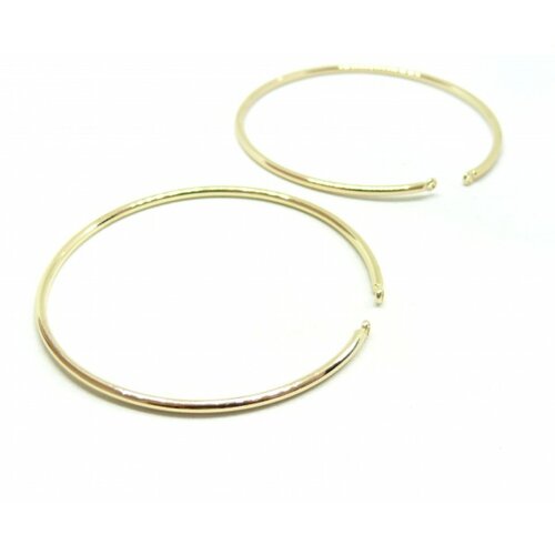 Bn1129449bis pax 1 support bracelet jonc avec petit anneau 55mm laiton couleur or clair