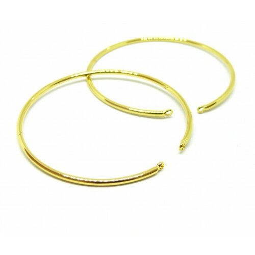 Bn1129449bis pax 1 support bracelet jonc avec petit anneau 55mm laiton couleur doré