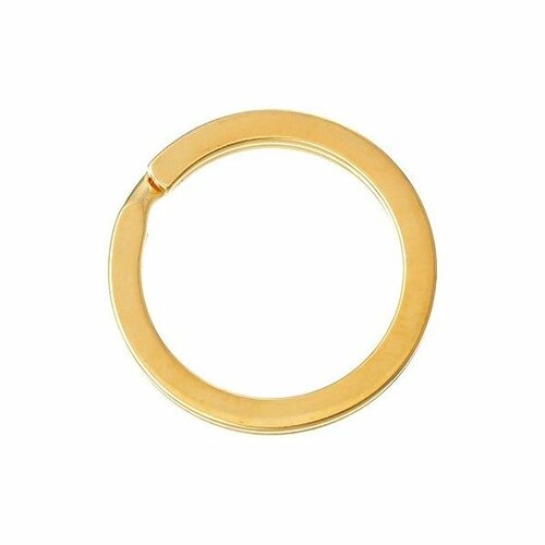 Ps1151925 pax 5 anneaux porte cles 25mm métal couleur doré