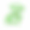 Ae116954 lot de 2 estampes - pendentif filigrane bourgeon, fleur 35 par 30mm - cuivre coloris vert