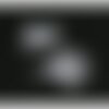 Ae115676 lot de 2 estampes - pendentif filigrane forme ginkgo biloba 24 par 40mm - laiton coloris blanc