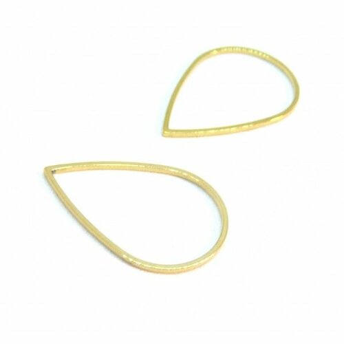 Ps110201189 pax 4 pendentifs connecteurs goutte 26 mm doré en acier inoxydable 304 pour bijoux raffinés